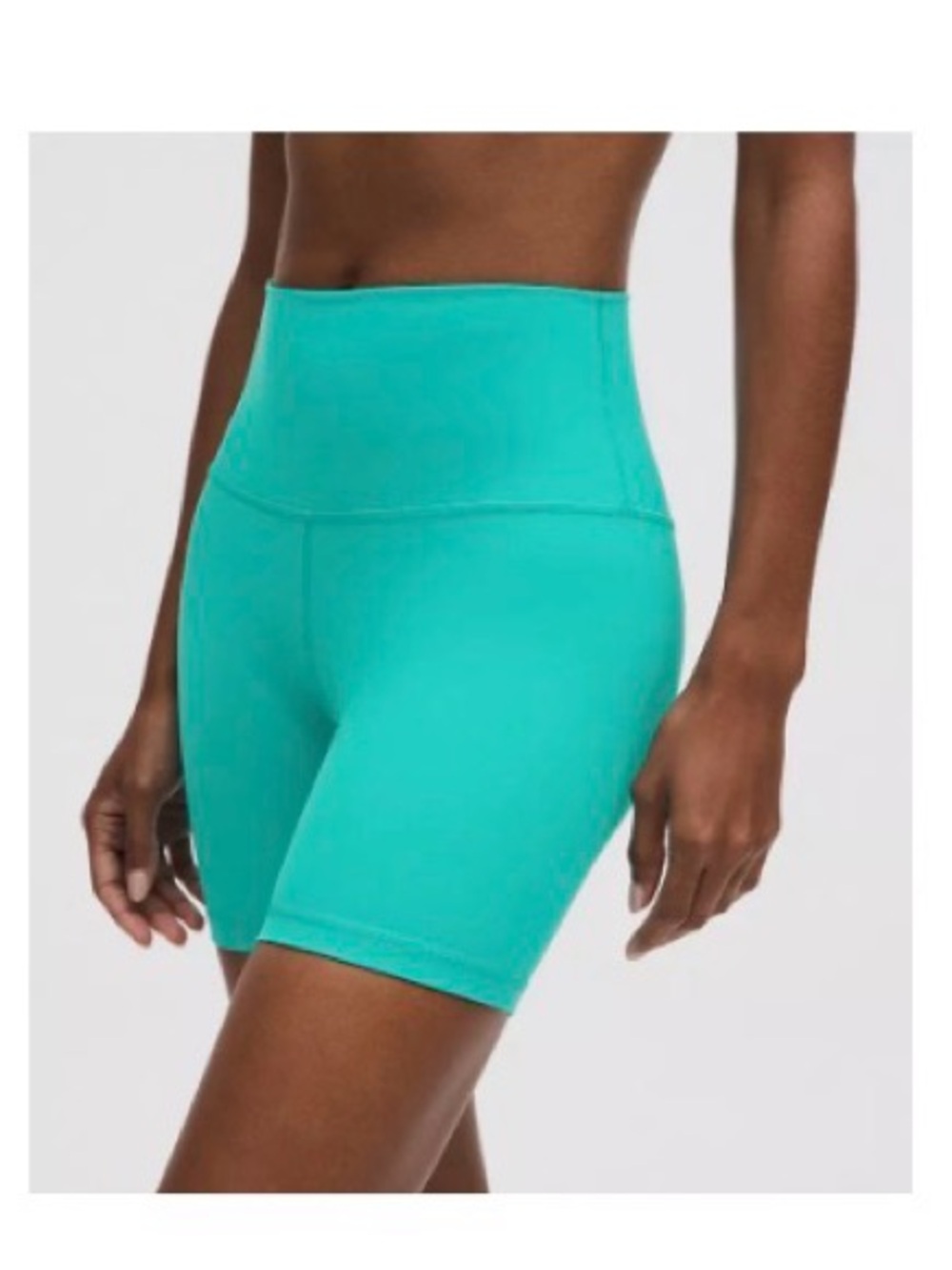 Lululemon High-Waist Teal Women’s Bike Shorts